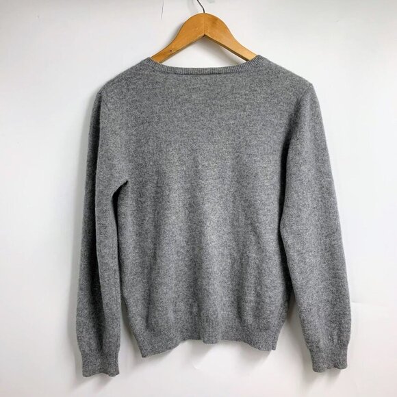 Lilysilk Women's 100% Cashmere V Neck Long‎ Sleeve Pullover Sweater Size M - Picture 2 of 12